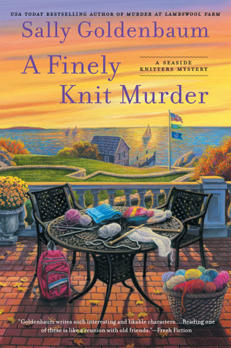 A Finely Knit Murder (Seaside Knitters Mystery) book cover by Sally Goldenbaum