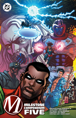 Milestone Compendium Five book cover by Dwayne McDuffie