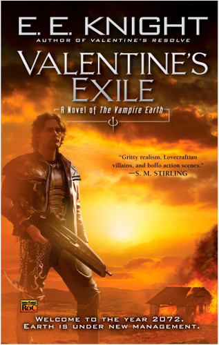 Valentine's Exile: A Novel of the Vampire Earth (Vampire Earth) book cover by E.E. Knight
