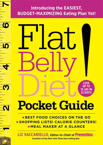 Flat Belly Diet! Pocket Guide: Introducing the EASIEST, BUDGET-MAXIMIZING Eating Plan Yet (Flat Belly Diet) book cover by Liz Vaccariello