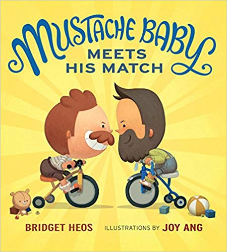 Mustache Baby Meets His Match (Board Book) Cover