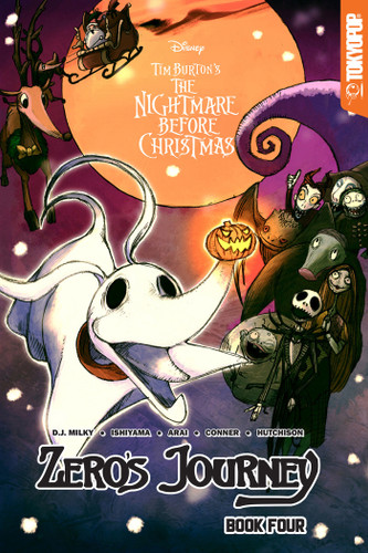 Disney Manga: Tim Burton's The Nightmare Before Christmas - Zero's Journey, Book 4 book cover by D.J. Milky