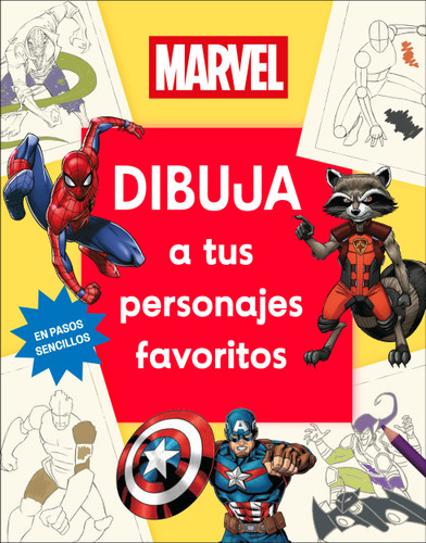 Marvel Dibuja a tus personajes favoritos (How to Draw Awesome Characters) book cover by DK