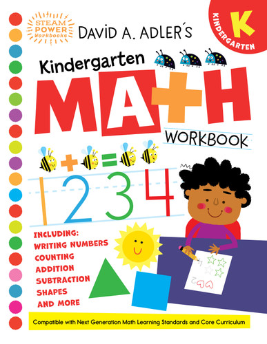 David A. Adler's Kindergarten Math Workbook (STEAM Power Workbooks) book cover by David A. Adler