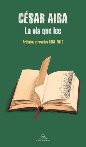 La ola que lee / The Wave That Reads book cover by César Aira