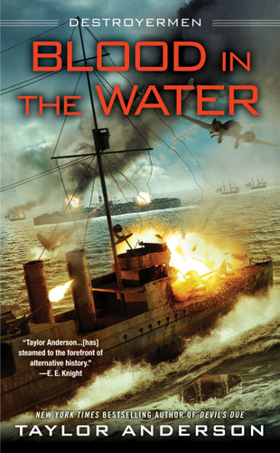 Blood In the Water (Destroyermen) book cover by Taylor Anderson