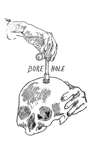 Bore Hole book cover by Joe Mellen