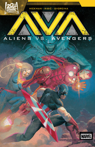 Aliens vs. Avengers (ALIENS VS. AVENGERS) book cover by Jonathan Hickman