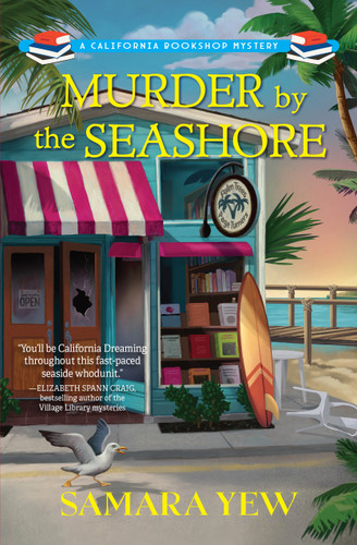 Murder by the Seashore (A California Bookshop Mystery) book cover by Samara Yew