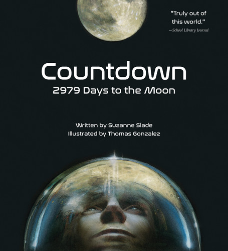 Countdown: 2979 Days to the Moon book cover by Suzanne Slade