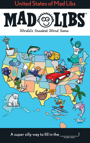 United States of Mad Libs: World's Greatest Word Game (Mad Libs) book cover by Jack Monaco, Mad Libs