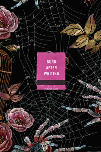 Burn After Writing (Spiders) book cover by Sharon Jones