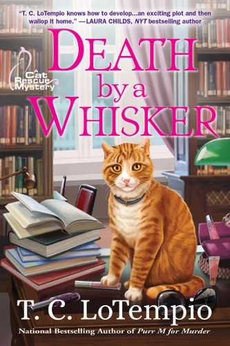 Death by a Whisker: A Cat Rescue Mystery (A Cat Rescue Mystery) book cover by T. C. Lotempio