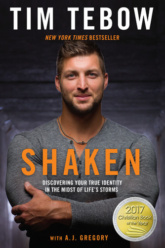 Shaken: Discovering Your True Identity in the Midst of Life's Storms book cover by Tim Tebow