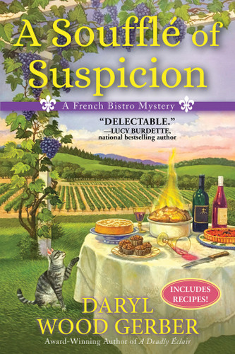 A Souffle of Suspicion: A French Bistro Mystery (A French Bistro Mystery) book cover by Daryl Wood Gerber