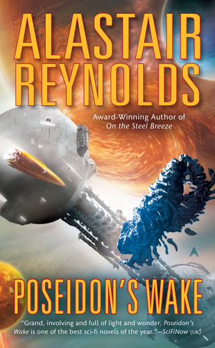 Poseidon's Wake (Poseidon's Children) book cover by Alastair Reynolds