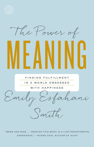 The Power of Meaning: Finding Fulfillment in a World Obsessed with Happiness book cover by Emily Esfahani Smith