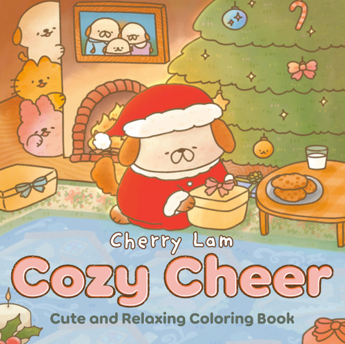Cozy Cheer: Cute and Relaxing Coloring Book [A Christmas Coloring Book] book cover by Cherry Lam