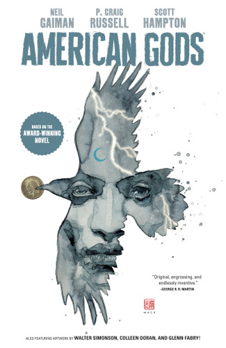American Gods Volume 1: Shadows (Graphic Novel) book cover by Neil Gaiman, P. Craig Russell