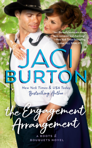The Engagement Arrangement (A Boots and Bouquets Novel) book cover by Jaci Burton