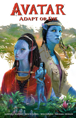 Avatar: Adapt or Die book cover by Corinna Bechko