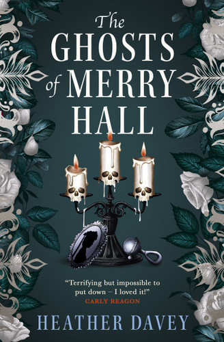 The Ghosts of Merry Hall book cover by Heather Davey