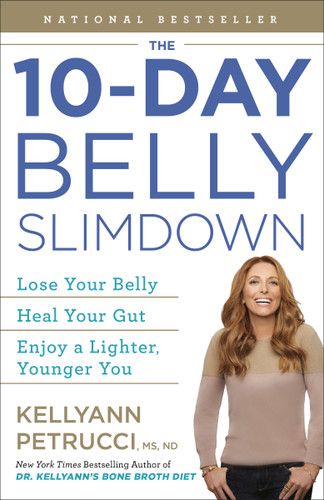 The 10-Day Belly Slimdown: Lose Your Belly, Heal Your Gut, Enjoy a Lighter, Younger You book cover by Kellyann Petrucci, MS, ND
