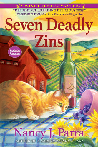 Seven Deadly Zins: A Wine Country Mystery (A Wine Country Mystery) book cover by Nancy J. Parra