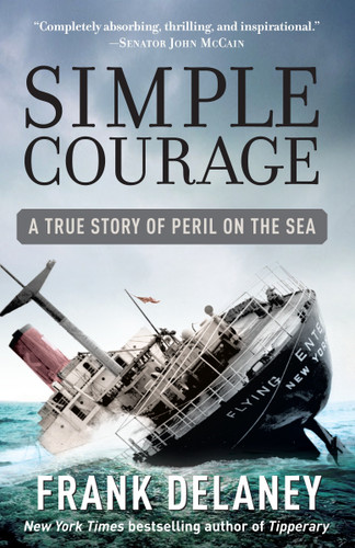 Simple Courage: The True Story of Peril on the Sea book cover by Frank Delaney