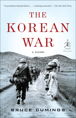 The Korean War: A History (Modern Library Chronicles) book cover by Bruce Cumings