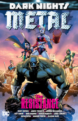 Dark Nights: Metal: The Resistance book cover by Joshua Williamson, Jeff Lemire