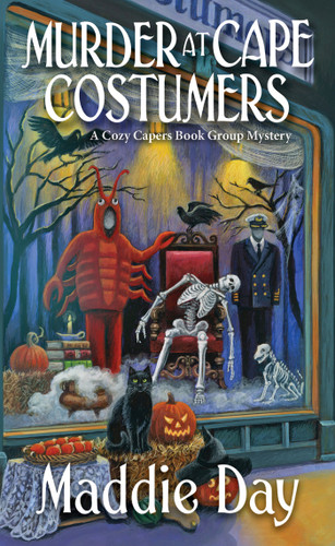 Murder at Cape Costumers (A Cozy Capers Book Group Mystery) book cover by Maddie Day