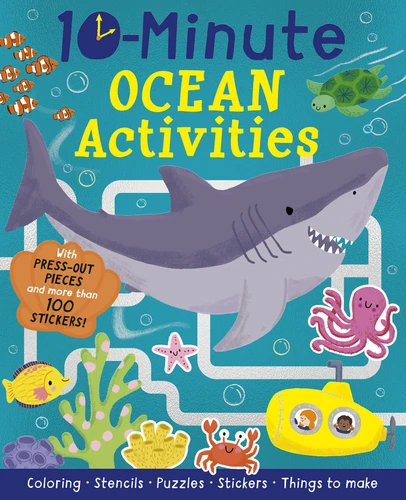 10-Minute Ocean Activities: With Press-out Pieces and More Than 100 Stickers! (10-Minute Activities) book cover by Helen Hughes
