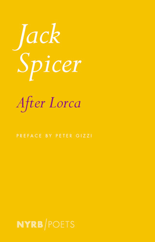 After Lorca book cover by Jack Spicer