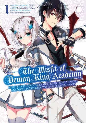 The Misfit of Demon King Academy 01: History's Strongest Demon King Reincarnates and Goes to School with His Descendants book cover by Shu, Kayaharuka