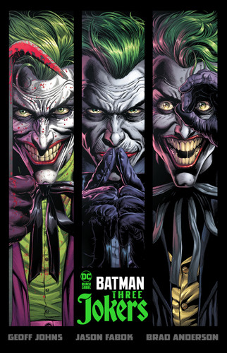 Batman: Three Jokers book cover by Geoff Johns