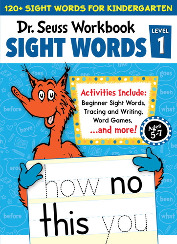Dr. Seuss Sight Words Level 1 Workbook: A Sight Words Workbook for Kindergarten (120+ Words, Games & Puzzles, Activity Fun, and More) (Dr. Seuss Workbooks) book cover by Dr. Seuss