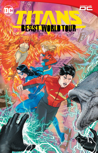 Titans: Beast World Tour book cover by Joe Casey, Phillip Kennedy Johnson