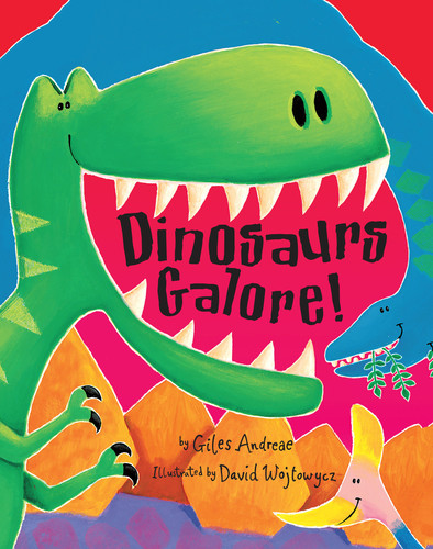 Dinosaurs Galore! book cover by Giles Andreae
