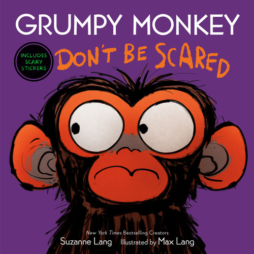 Grumpy Monkey Don't Be Scared: Includes Scary Stickers (Grumpy Monkey) book cover by Suzanne Lang