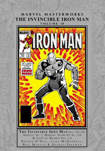 Marvel Masterworks: The Invincible Iron Man Vol. 18 book cover by Dennis O'Neil, Marvel Various