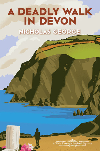 A Deadly Walk in Devon (A Walk Through England Mystery) book cover by Nicholas George