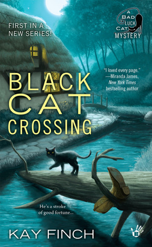 Black Cat Crossing (A Bad Luck Cat Mystery) book cover by Kay Finch