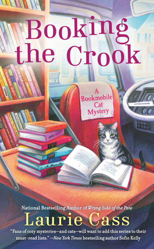 Booking the Crook (A Bookmobile Cat Mystery) book cover by Laurie Cass