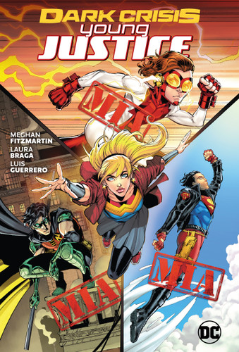 Dark Crisis: Young Justice book cover by Meghan Fitzmartin