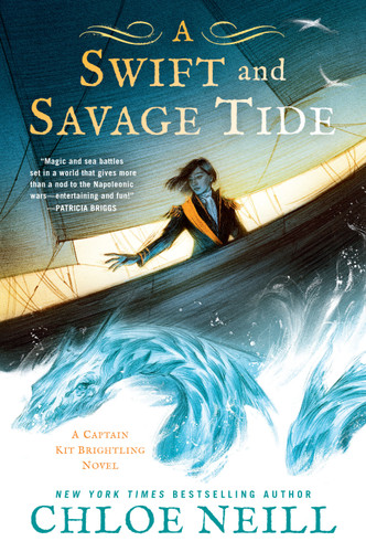 A Swift and Savage Tide (A Captain Kit Brightling Novel) book cover by Chloe Neill
