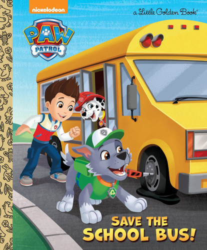 Save the School Bus! (PAW Patrol) (Little Golden Book) book cover by Mickie Matheis