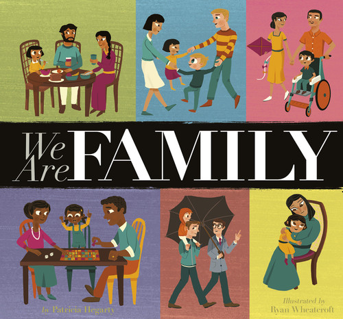 We Are Family book cover by Patricia Hegarty