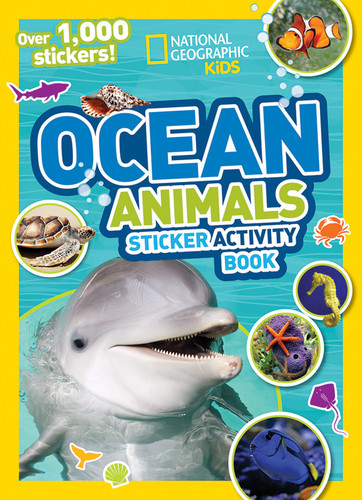 National Geographic Kids Ocean Animals Sticker Activity Book: Over 1,000 Stickers! (NGK Sticker Activity Books) book cover by National Geographic Kids