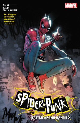 Spider-Punk: Battle Of The Banned (SPIDER-PUNK) book cover by Cody Ziglar